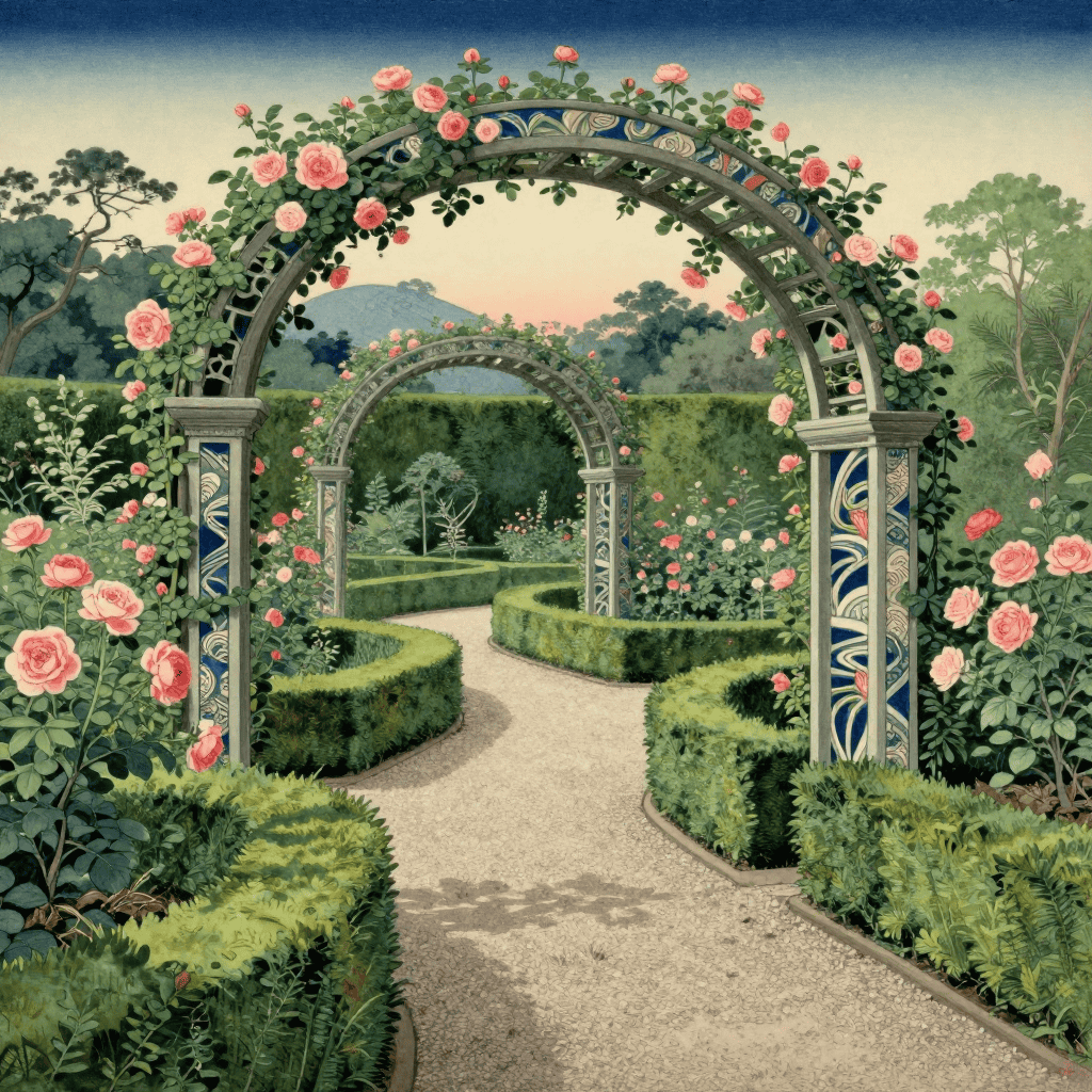 Traditional English garden style